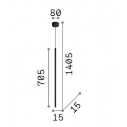 FILO BIAŁA LAMPA WISZĄCA LED      263687 Ideal-Lux